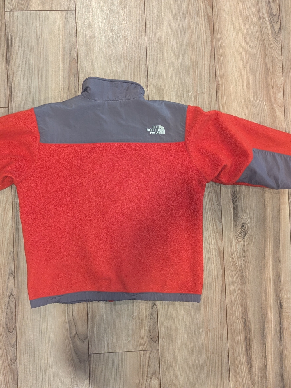 The North Face Orange/Red & Gray Fleece Jacket - Picture 3 of 4